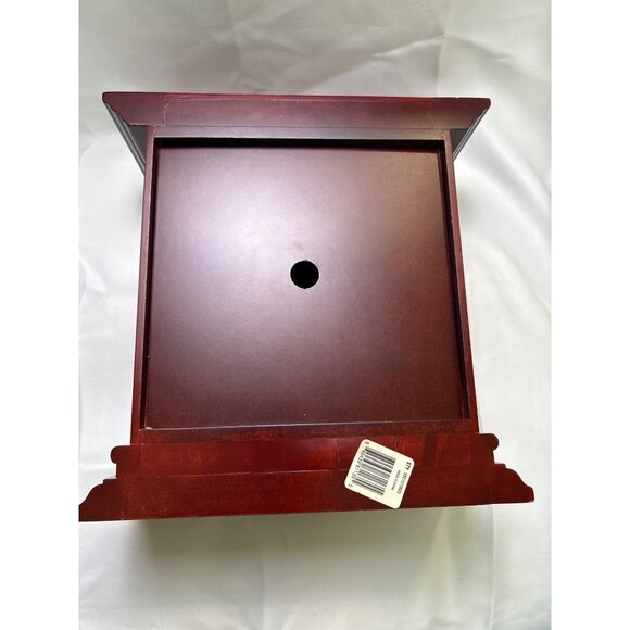 Charter Club Traditional Mahogany Mantel Clock  Roman Numerals & Quartz Movement - Picture 9 of 10